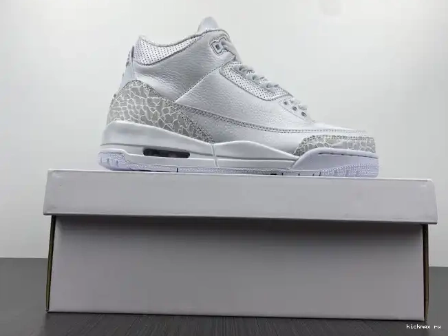 Rep Kickmax 429487-111 'Triple Jordan PS Retro White' 3 Air 0430